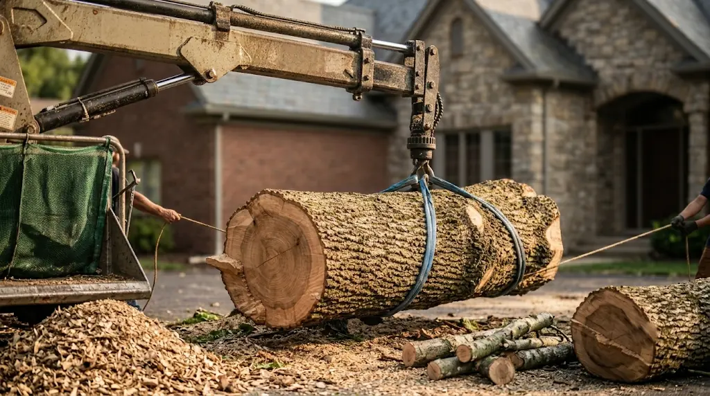 Crane Assisted Tree Removal