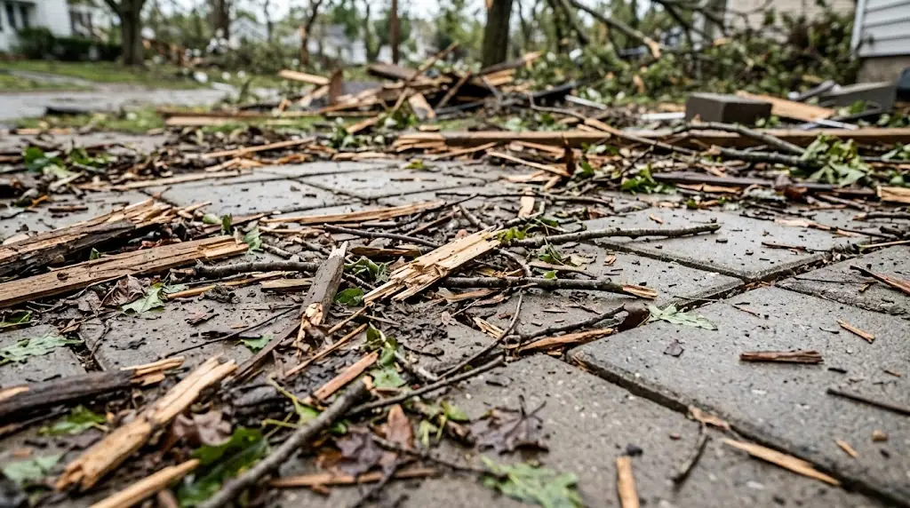 storm damage cleanup